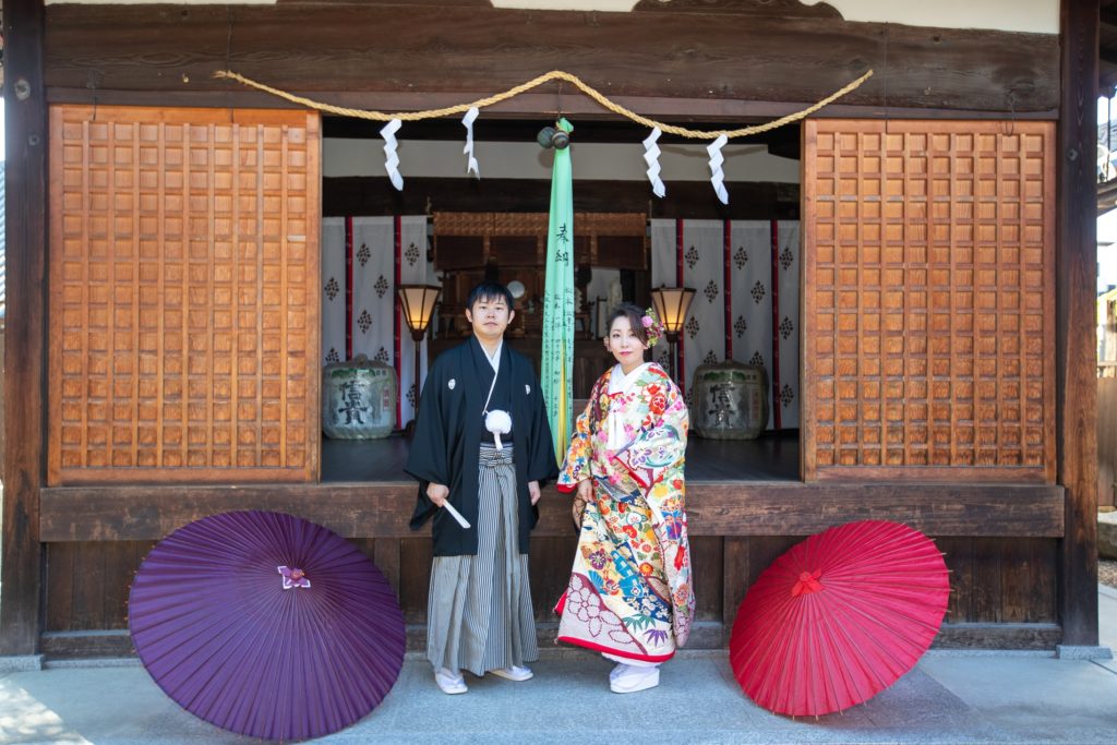 大和郡山市　薬園八幡神社にてご結婚式　2019.11.2 写真
