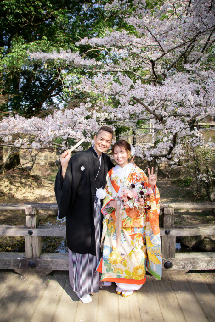 桜満開🌸春日大社挙式とロケーションフォト 写真