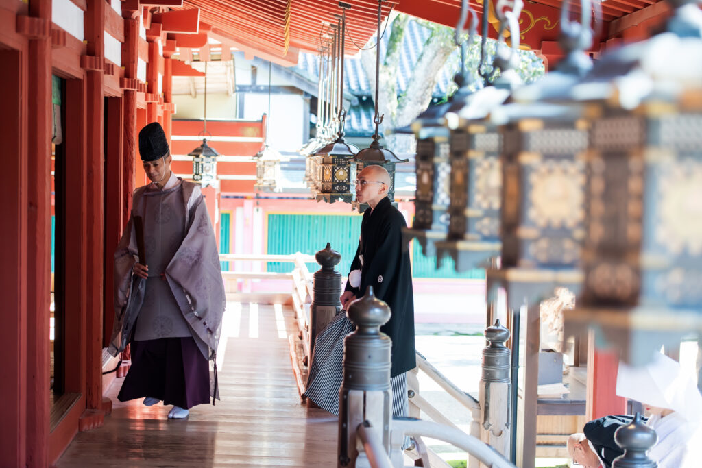 石上神宮挙式：色打掛に込めた想いとともに 写真