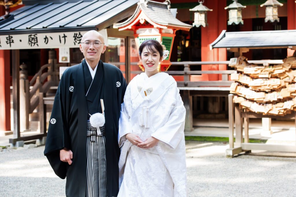 石上神宮挙式：色打掛に込めた想いとともに 写真