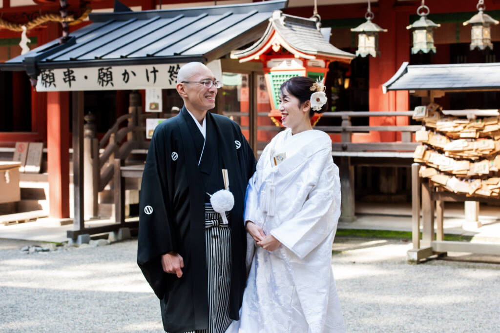 石上神宮挙式：色打掛に込めた想いとともに 写真