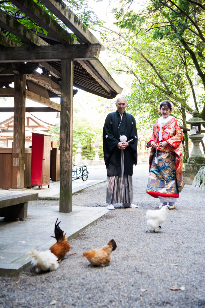 石上神宮挙式：色打掛に込めた想いとともに 写真