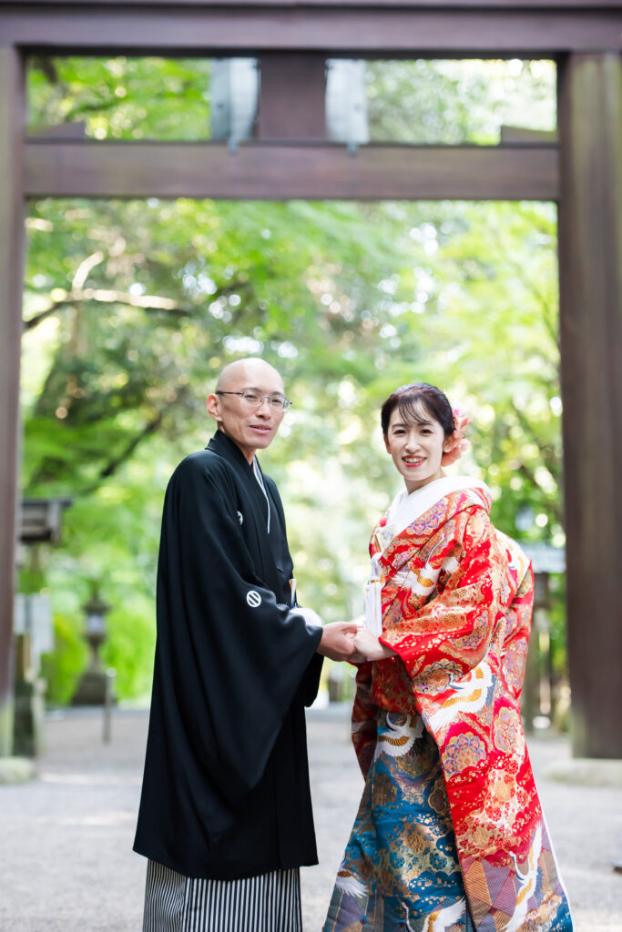 石上神宮挙式：色打掛に込めた想いとともに 写真