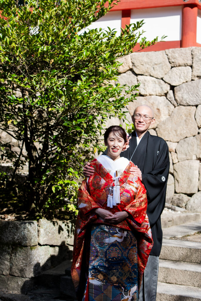 石上神宮挙式：色打掛に込めた想いとともに 写真