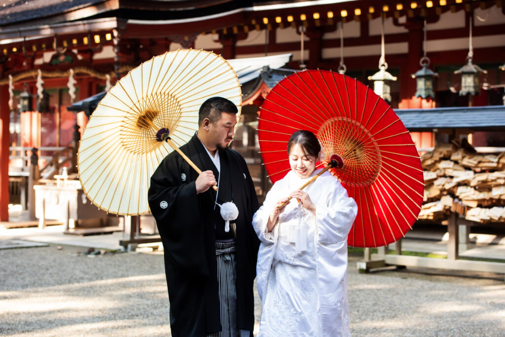 石上神宮：白無垢が映える秋の神社婚 写真