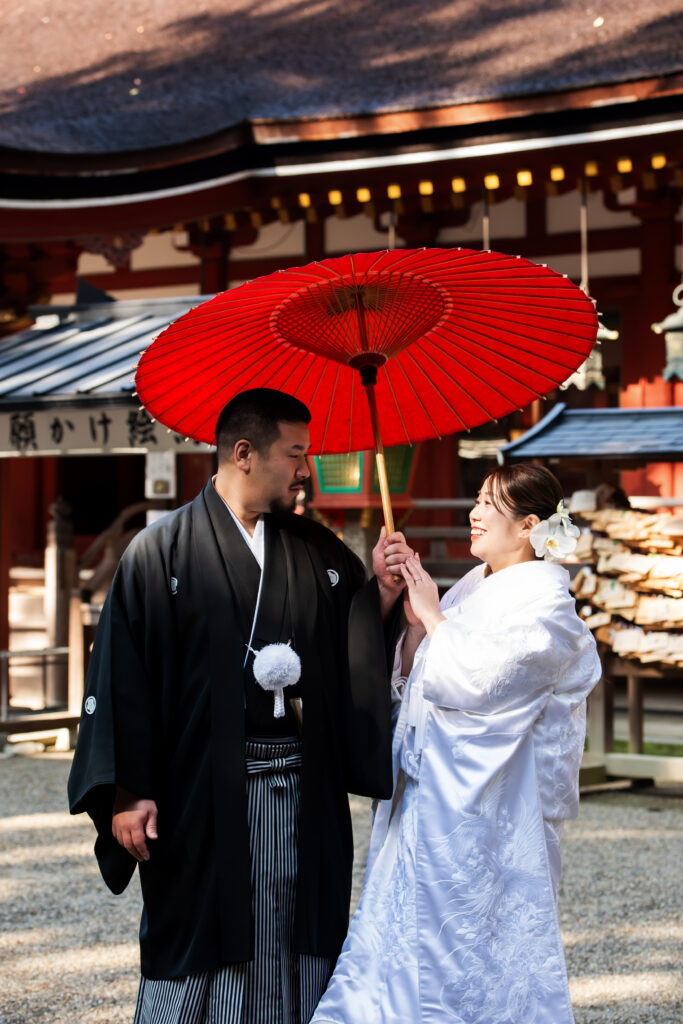 石上神宮：白無垢が映える秋の神社婚 写真