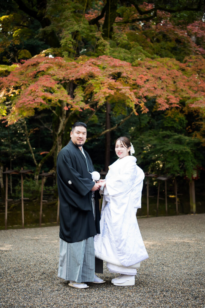 石上神宮：白無垢が映える秋の神社婚 写真